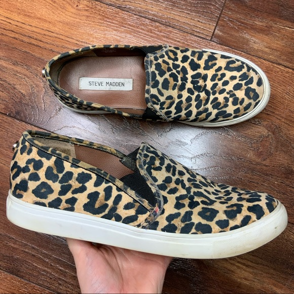 steve madden cheetah print slip ons